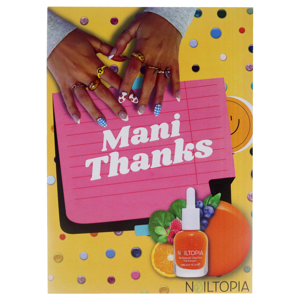 Nailtopia Thank You Cards by Nailtopia for Unisex - 1 Pc Card